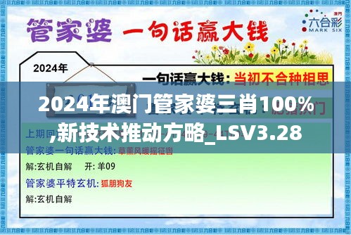 2024年澳门管家婆三肖100%,新技术推动方略_LSV3.28