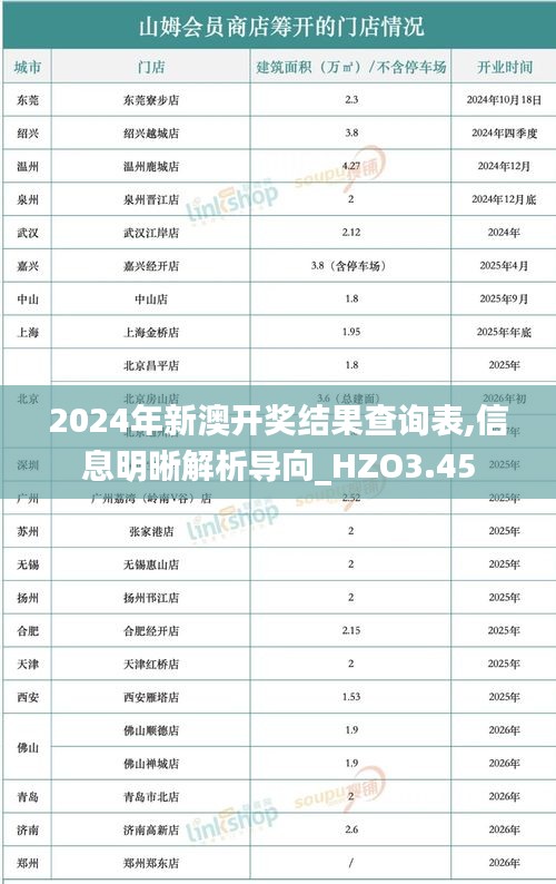 2024年新澳开奖结果查询表,信息明晰解析导向_HZO3.45