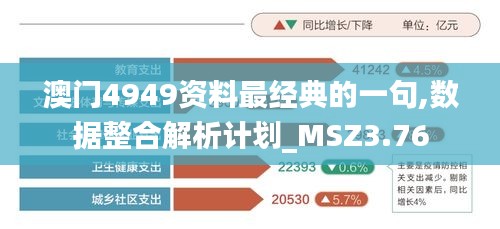 澳门4949资料最经典的一句,数据整合解析计划_MSZ3.76