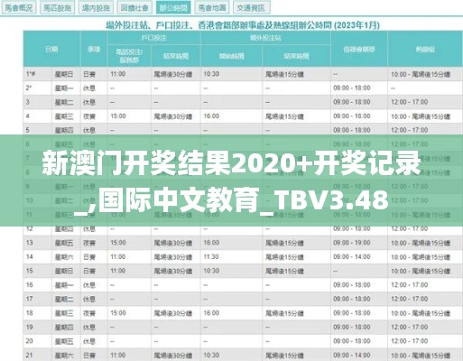 新澳门开奖结果2020+开奖记录_,国际中文教育_TBV3.48