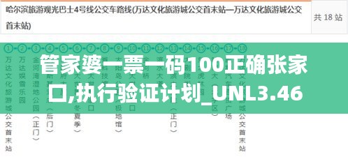 管家婆一票一码100正确张家口,执行验证计划_UNL3.46