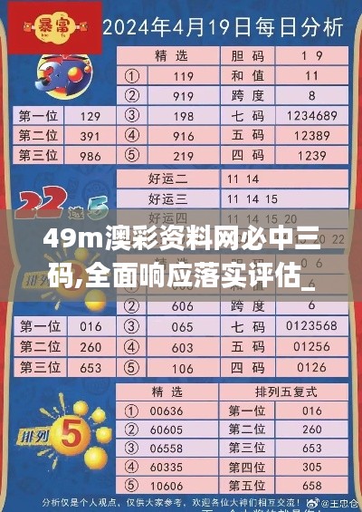 49m澳彩资料网必中三码,全面响应落实评估_模块版SUH9.34