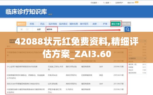 42088状元红免费资料,精细评估方案_ZAI3.60