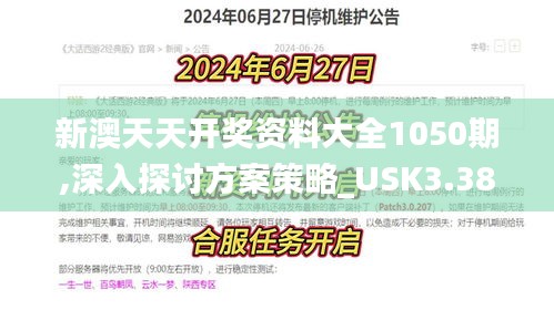 新澳天天开奖资料大全1050期,深入探讨方案策略_USK3.38