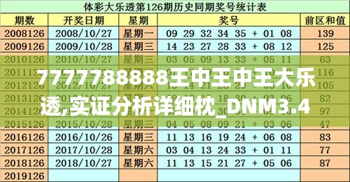 7777788888王中王中王大乐透,实证分析详细枕_DNM3.45