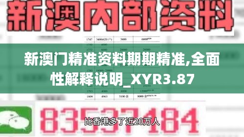 新澳门精准资料期期精准,全面性解释说明_XYR3.87