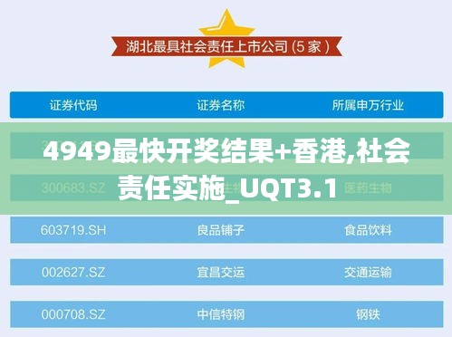 4949最快开奖结果+香港,社会责任实施_UQT3.1