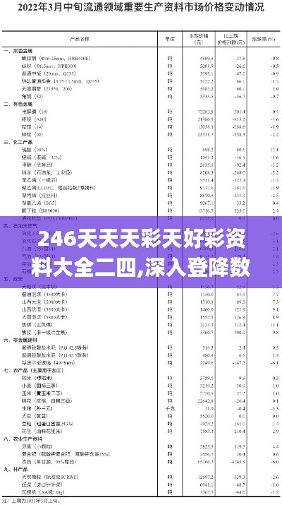 246天天天彩天好彩资料大全二四,深入登降数据利用_教育版FHZ5.83