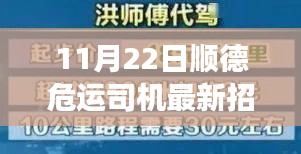 顺德危运司机最新招聘动态，职业前景、要求及准备事项解析