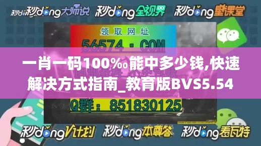 一肖一码100‰能中多少钱,快速解决方式指南_教育版BVS5.54