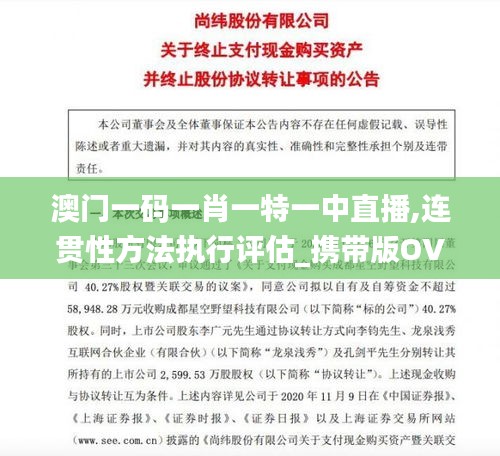 澳门一码一肖一特一中直播,连贯性方法执行评估_携带版OVB5.10