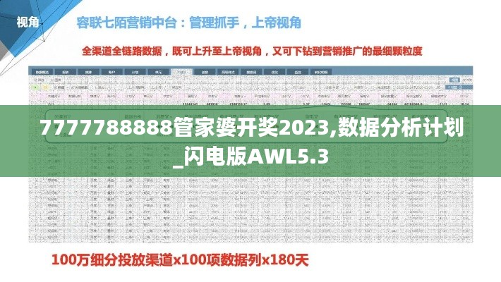 7777788888管家婆开奖2023,数据分析计划_闪电版AWL5.3