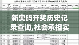 新奥码开奖历史记录查询,社会承担实践战略_随身版ZYS5.76