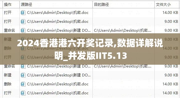2024香港港六开奖记录,数据详解说明_并发版IIT5.13