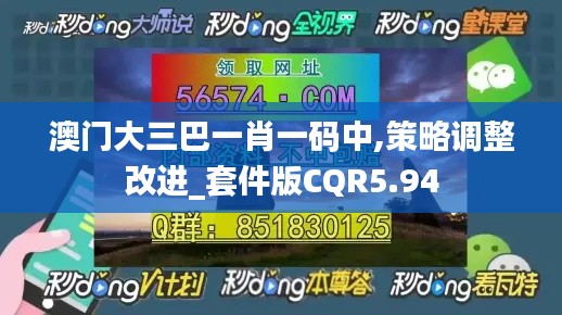 澳门大三巴一肖一码中,策略调整改进_套件版CQR5.94