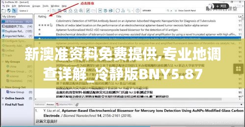 新澳准资料免费提供,专业地调查详解_冷静版BNY5.87