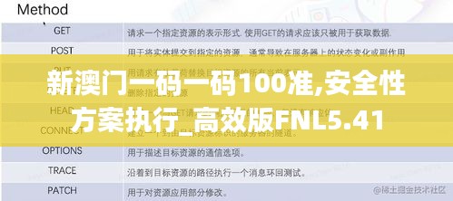 新澳门一码一码100准,安全性方案执行_高效版FNL5.41