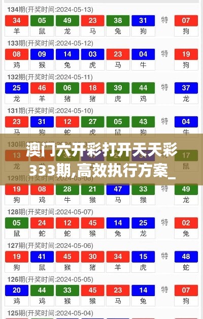 澳门六开彩打开天天彩333期,高效执行方案_极致版OFS11.31