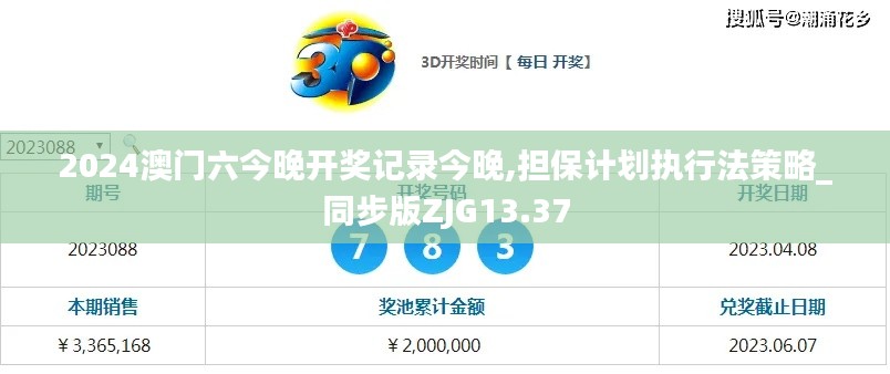 2024澳门六今晚开奖记录今晚,担保计划执行法策略_同步版ZJG13.37