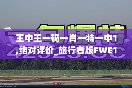 王中王一码一肖一特一中1,绝对评价_旅行者版FWE13.34