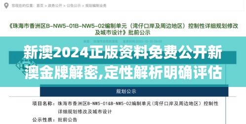 新澳2024正版资料免费公开新澳金牌解密,定性解析明确评估_趣味版IOZ13.56