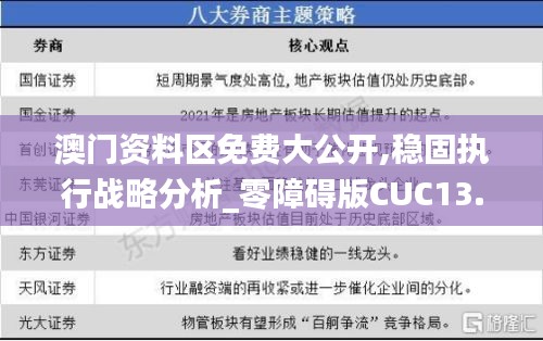 澳门资料区免费大公开,稳固执行战略分析_零障碍版CUC13.90