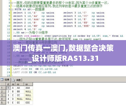 澳门传真一澳门,数据整合决策_设计师版RAS13.31