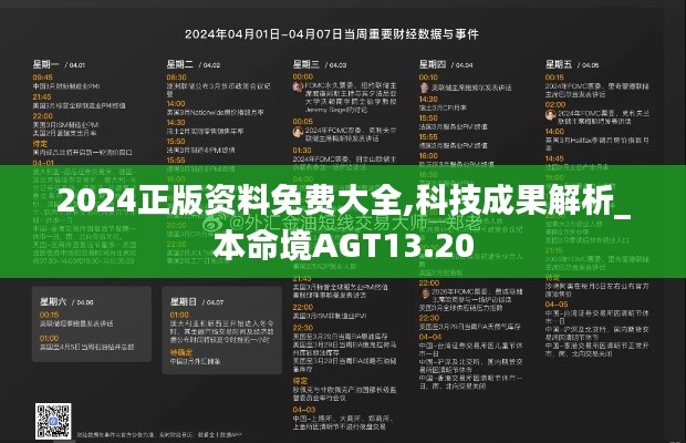 2024正版资料免费大全,科技成果解析_本命境AGT13.20