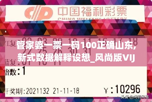 管家婆一票一码100正确山东,新式数据解释设想_风尚版VIJ13.97