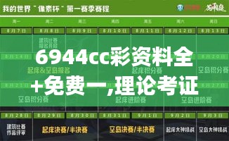 6944cc彩资料全+免费一,理论考证解析_全球版DOP13.97