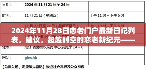 超越时空的恋老新纪元，2024年恋老门户尖端科技日记体验报告列表