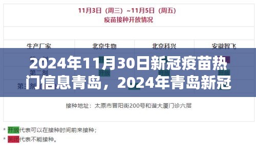 青岛新冠疫苗最新动态与热点解析，2024年疫苗进展及热点信息解读