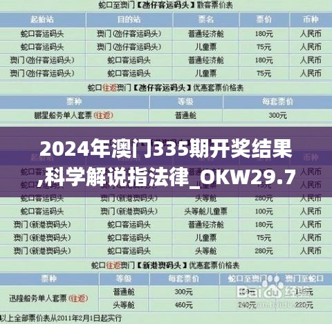 2024年澳门335期开奖结果,科学解说指法律_OKW29.722响应版