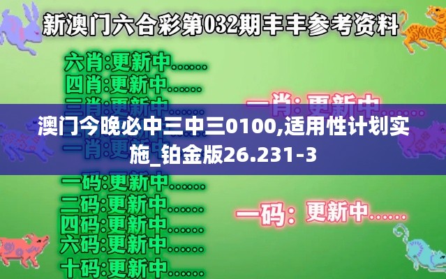 澳门今晚必中三中三0100,适用性计划实施_铂金版26.231-3