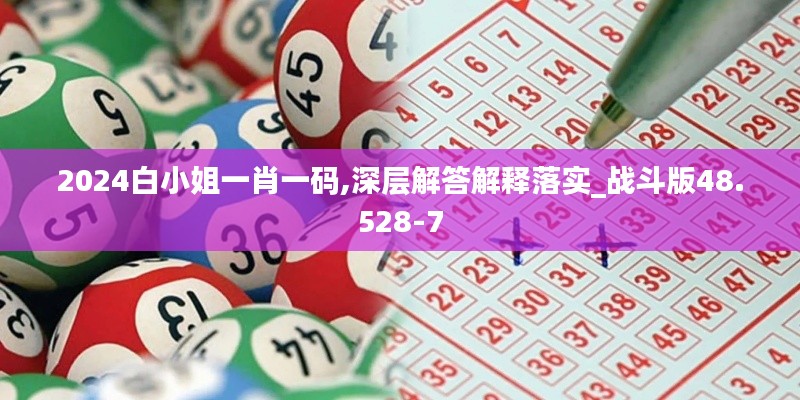 2024白小姐一肖一码,深层解答解释落实_战斗版48.528-7