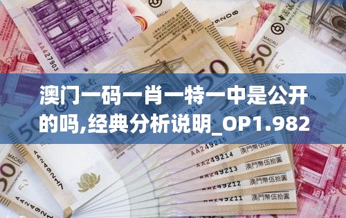 澳门一码一肖一特一中是公开的吗,经典分析说明_OP1.982-4