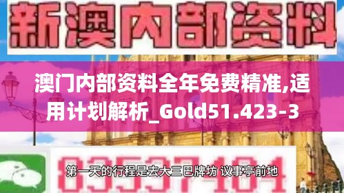 澳门内部资料全年免费精准,适用计划解析_Gold51.423-3