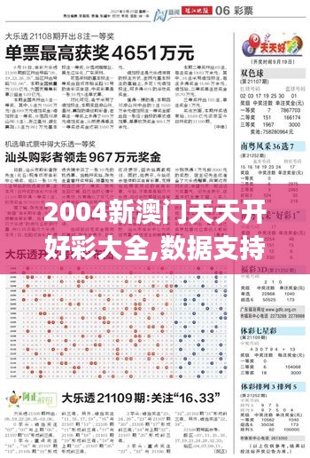 2004新澳门天天开好彩大全,数据支持计划解析_微型版63.249-1