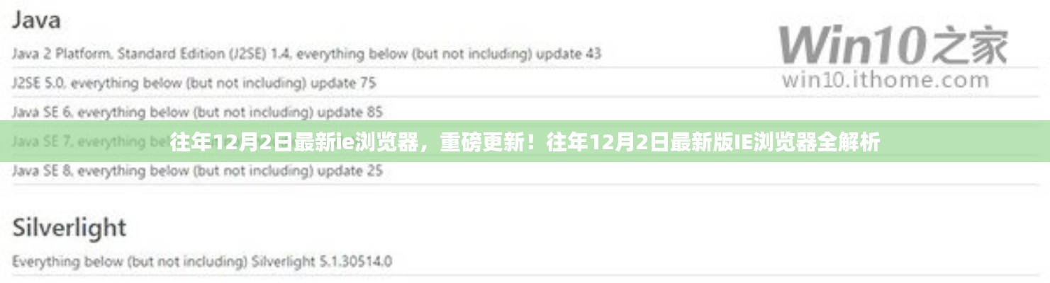 往年12月2日最新版IE浏览器重磅更新与全解析