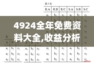 4924全年免费资料大全,收益分析说明_L版51.917-5