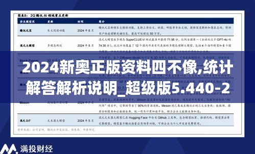 2024新奥正版资料四不像,统计解答解析说明_超级版5.440-2