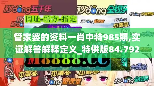 管家婆的资料一肖中特985期,实证解答解释定义_特供版84.792-5