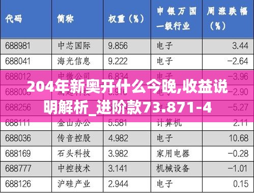 204年新奥开什么今晚,收益说明解析_进阶款73.871-4