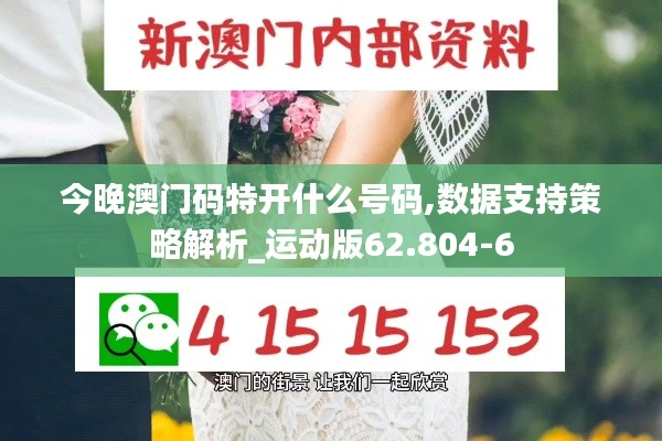 今晚澳门码特开什么号码,数据支持策略解析_运动版62.804-6