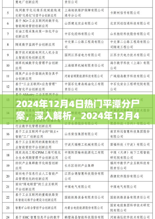 2024年12月4日热门平潭分尸案全面解析与评测