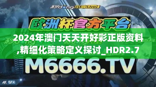 2024年澳门天天开好彩正版资料,精细化策略定义探讨_HDR2.772