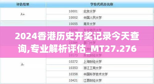 2024香港历史开奖记录今天查询,专业解析评估_MT27.276