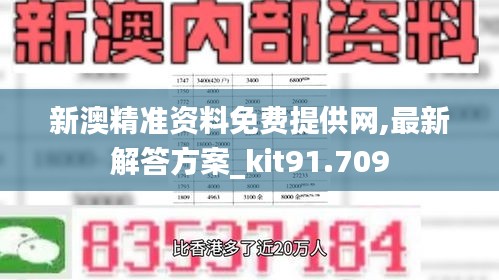 新澳精准资料免费提供网,最新解答方案_kit91.709