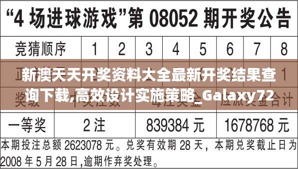 新澳天天开奖资料大全最新开奖结果查询下载,高效设计实施策略_Galaxy72.323