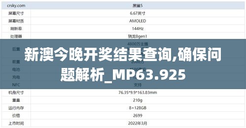 新澳今晚开奖结果查询,确保问题解析_MP63.925